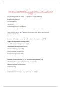 NUR 414 Exam 3 &vert; UPDATED Questions with 100&percnt; Correct Answers &vert; Verified Solutions