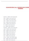 N1160 MIDTERM 2 &lpar;ALL CONTENT&rpar; WITH CORRECT VERIFIED ANSWERS