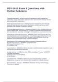 SEVI 3013 Exam 3 Questions with Verified Solutions
