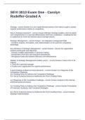SEVI 3013 Exam One - Carolyn Rodeffer-Graded A