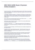 SEVI 3013 UARK Exam 2 Summer Online-Graded A
