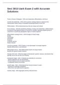 Sevi 3013 Uark Exam 2 with Accurate Solutions