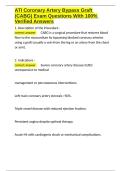 ATI Coronary Artery Bypass Graft &lpar;CABG&rpar; Exam Questions With 100- Verified Answers&period;docx