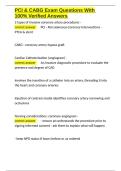 PCI & CABG Exam Questions With 100- Verified Answers&period;docx