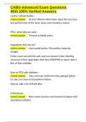 CABG-Advanced Exam Questions With 100- Verified Answers&period;docx