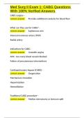 Med Surg II Exam 1 CABG Questions With 100- Verified Answers&period;docx