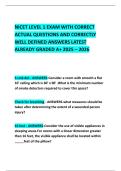 NICET LEVEL 1 EXAM WITH CORRECT ACTUAL QUESTIONS AND CORRECTLY WELL DEFINED ANSWERS LATEST ALREADY GRADED A&plus; 2025 &ndash; 2026