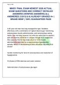 MN551 FINAL EXAM NEWEST 2026 ACTUAL  EXAM QUESTIONS AND CORRECT DETAILED  ANSWERS &lpar;VERIFIED ANSWERS&rpar; ALL  ANSWERED &lbrace;120 Q & A&rcub; ALREADY GRADED A&plus; &vert;  BRAND NEW&excl; &vert; 100&percnt; GUARANTEED PASS 