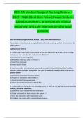 HESI RN Medical-Surgical Nursing Review &ndash;  2025&ndash;2026 &lpar;Next-Gen Focus&rpar; Focus&colon; System based assessment&comma; prioritization&comma; clinical  reasoning&comma; and safe interventions for adult  patients&period;