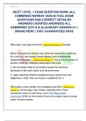 NICET LEVEL 1 EXAM QUESTION BANK &lpar;ALL  COMBINED&rpar; NEWEST 2026 ACTUAL EXAM  QUESTIONS AND CORRECT DETAILED  ANSWERS &lpar;VERIFIED ANSWERS&rpar; ALL  ANSWERED &lbrace;570 Q & A&rcub; ALREADY GRADED A&plus; &vert;  BRAND NEW&excl; &vert; 100&percnt; GUARANTEED PASS 