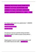 OSMOSE PESTICIDE QUIZ EXAM WITH CORRECT ACTUAL QUESTIONS AND CORRECTLY WELL DEFINED ANSWERS LATEST ALREADY GRADED A&plus; 2025 &ndash; 2026