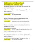 CLC Section 4A B Exam Actual Questions and Answers 2026&period;docx