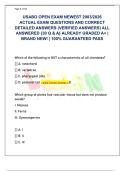 USABO OPEN EXAM NEWEST 2003&sol;2026  ACTUAL EXAM QUESTIONS AND CORRECT  DETAILED ANSWERS &lpar;VERIFIED ANSWERS&rpar; ALL  ANSWERED &lbrace;30 Q & A&rcub; ALREADY GRADED A&plus; &vert;  BRAND NEW&excl; &vert; 100&percnt; GUARANTEED PASS 