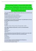 Pharmacology Practice &ndash; Evolve&sol;HESI 2025&ndash;2026  Review Focus&colon; Medication administration&comma; dosage  calculations&comma; adverse effects&comma; pharmacotherapeutics&comma;  and nursing considerations&period; 