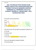 NAIL TECHNICIAN STATE BOARD EXAM  NEWEST 2026 ACTUAL EXAM QUESTIONS AND  CORRECT DETAILED ANSWERS &lpar;VERIFIED  ANSWERS&rpar; ALL ANSWERED &lbrace;145 Q & A&rcub;  ALREADY GRADED A&plus; &vert; BRAND NEW&excl; &vert; 100&percnt;  GUARANTEED PASS 