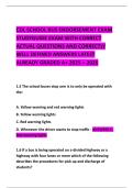 CDL SCHOOL BUS ENDORSEMENT EXAM STUDYGUIDE EXAM WITH CORRECT ACTUAL QUESTIONS AND CORRECTLY WELL DEFINED ANSWERS LATEST ALREADY GRADED A&plus; 2025 &ndash; 2026