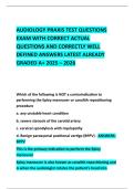 AUDIOLOGY PRAXIS TEST QUESTIONS EXAM WITH CORRECT ACTUAL QUESTIONS AND CORRECTLY WELL DEFINED ANSWERS LATEST ALREADY GRADED A&plus; 2025 &ndash; 2026