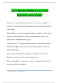 EMT Trauma Fisdap EXAM 2026 Questions and Answers