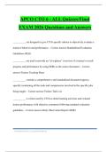 APCO CTO 6 - ALL Quizzes&sol;Final EXAM 2026 Questions and Answers