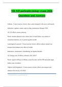 NR 545 pathophysiology exam 2026 Questions and Answers