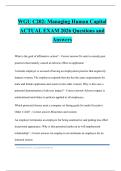 WGU C202: Managing Human Capital ACTUAL EXAM 2026 Questions and Answers