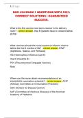 NSG 434 EXAM 1 QUESTIONS WITH 100&percnt;  CORRECT SOLUTIONS &vert; GUARANTEED  SUCCESS&period; 