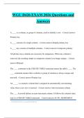 WGU D426 EXAM 2026 Questions and Answers