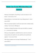 Maine Gas Exam 2026 Questions and Answers