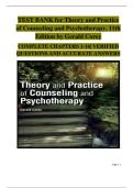 Theory and Practice of Counseling and Psychotherapy &lpar;11th Edition&comma; Gerald Corey&rpar; &mdash; Complete Test Bank for Chapters 1&ndash;16 &mdash; Verified Multiple-Choice & True&sol;False Questions with Answers