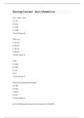 Accuplacer Arithmetic question and ansewrs 2025 new updated