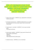 IOWA LIFE INSURANCE EXAM STUDY  GUIDE 2026 COMPLETE QUESTIONS WITH  CORRECT DETAILED ANSWERS &vert;&vert;  100&percnt; GUARANTEED PASS  <RECENT VERSION> 