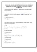 ENGR 102 - EXAM 1 REVIEW QUESTIONS AND CORRECT  DETAILED ANSWERS &lpar;VERIFIED ANSWERS&rpar; ALREADY  GRADED A&plus; 