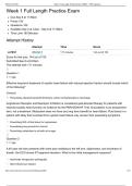 NR 667 FNP Capstone Week 1 Full Actual Exam Questions And Answers With Complete Solution