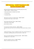 CM Training &ndash; AAAE Questions with Correct Answers 2025&period;