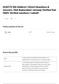 NUSCTX 10S Midterm 1 EXAM Questions & Answers&comma; Well Elaborated &vert; Already Verified Test &vert;100&percnt; Verified solutions &vert; Latest&excl;&excl;