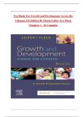 Test Bank For Growth and Development Across the Lifespan 3rd Edition By Gloria Leifer&semi; Eve Fleck Chapters 1 - 16 Covered &vert; Question with Correct Answers