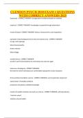 CLEMSON PSYCH 2030 EXAM 1 QUESTIONS WITH CORRECT ANSWERS 2025&period;
