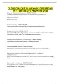 CLEMSON ACCT 3110 EXAM 1 QUESTIONS WITH CORRECT ANSWERS 2025&period;