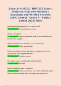 BUNDLE FOR NUR202 &sol; NUR 202 EXAMS &vert; EXAM 1&comma; EXAM 2&comma; EXAM 3&comma; MIDTERM EXAMS AND FINAL EXAMS &vert; MATERNAL-NEW-BORN NURSING EXAMS&vert; QUESTIONS AND CORRECT ANSWERS&vert; 100&percnt; VERIFED&vert; DOWNLOAD FOR A GUARANTEED A&plus;  LATEST 2025&sol;2026 GUIDE &vert; FORTIS