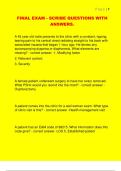 FINAL EXAM - SCRIBE QUESTIONS WITH  ANSWERS&period;