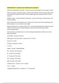 NURS 3664 Exam 1 Questions with Verified Solutions Graded A&plus;