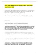 N675 Exam Questions and answers Latest 2025&sol;2026 New&excl;&excl; 100&percnt;  PASS