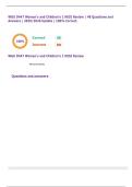 WGU D447 Women's and Children's 1 HESI Review &vert; 48 Questions and Answers &vert; 2025&sol;2026 Update &vert; 100&percnt; Correct&period;