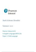 Edexcel A-Level English Language Paper 2 2025 Mark Scheme 9EN0&sol;02