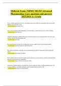 Midterm Exam&colon; NR565&sol; NR 565 Advanced  Pharmacology Care questions and answers  20252026 A&plus; Grade
