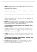 RN Pharmacology Online Practice 2023 B - Comprehensive Study Guide &lpar;2025&sol;2026 Syllabus&rpar;