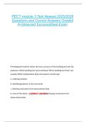 PECT module 3 Test Newest 2025&sol;2026  Questions and Correct Answers Graded  A&plus;&vert;Assured Success&vert;Real Exam