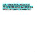 Test Bank for ATI MEDSURG PROCTORED EXAM&comma; QUESTIONS & ANSWERS LATEST UPDATE 2022