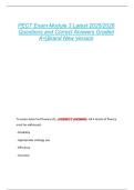 PECT Exam Module 3 Latest 2025&sol;2026  Questions and Correct Answers Graded  A&plus;&vert;Brand New Version 