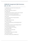 MNB1601 Multiple Choice Q & A Sheet &lpar;46 Q's&rpar;